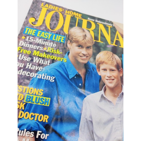 Vintage Ladies Home Journal Magazine August 1998 Prince William Harry Diana 90s - Picture 5 of 9